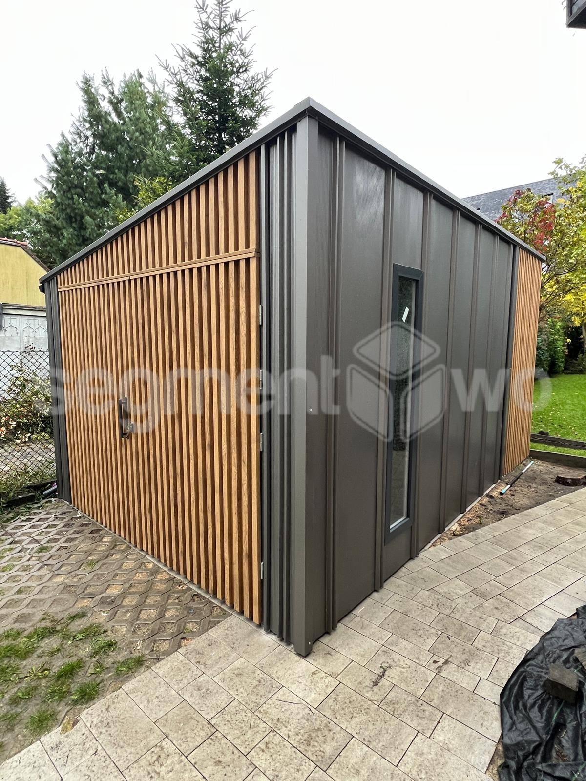 Domek RAL 9007 – detal lameli