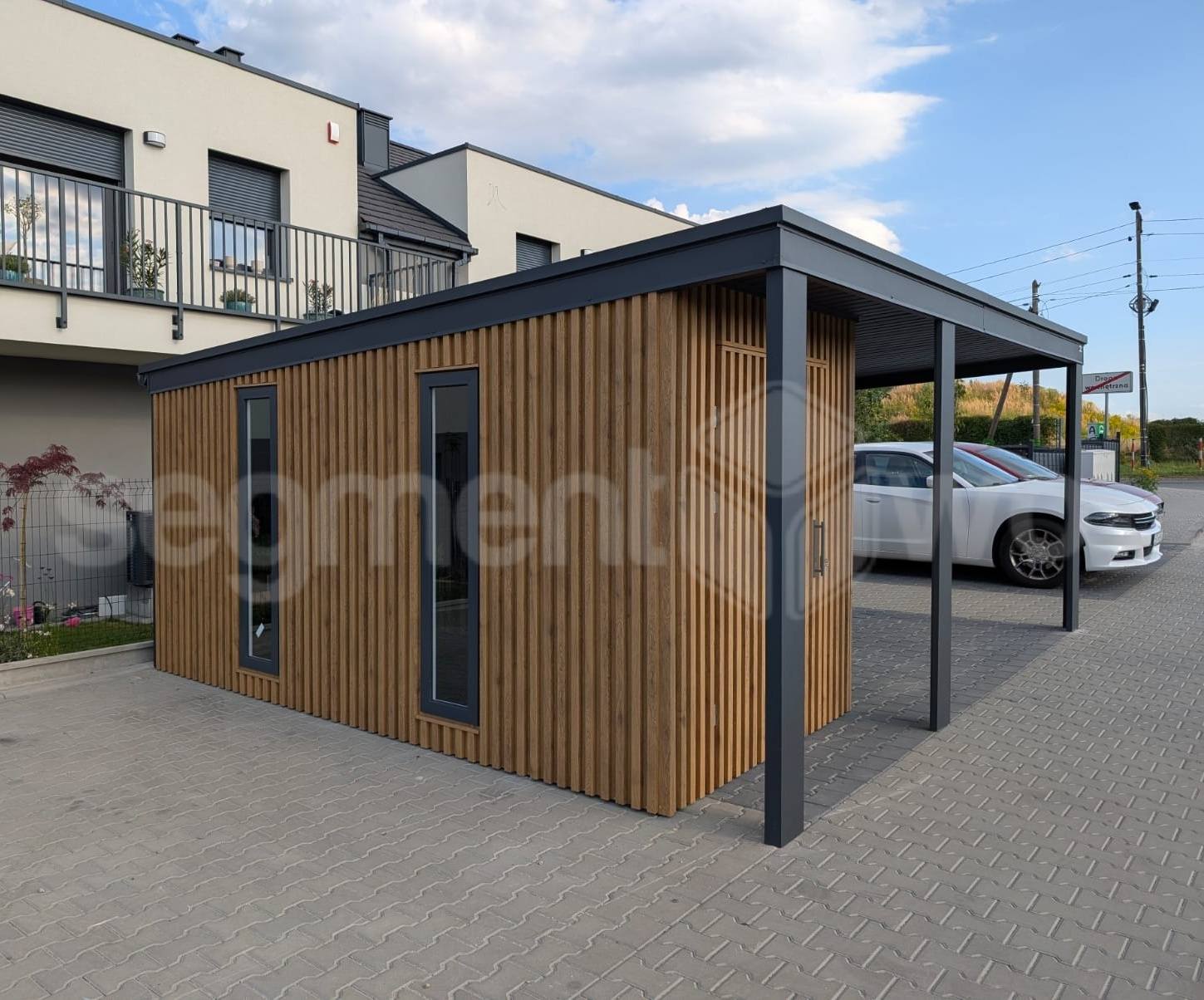 Carport – widok od wewnątrz